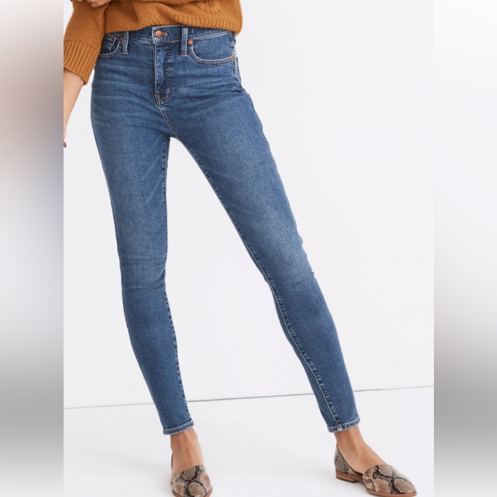 Madewell 10โ high rise skinny jeans